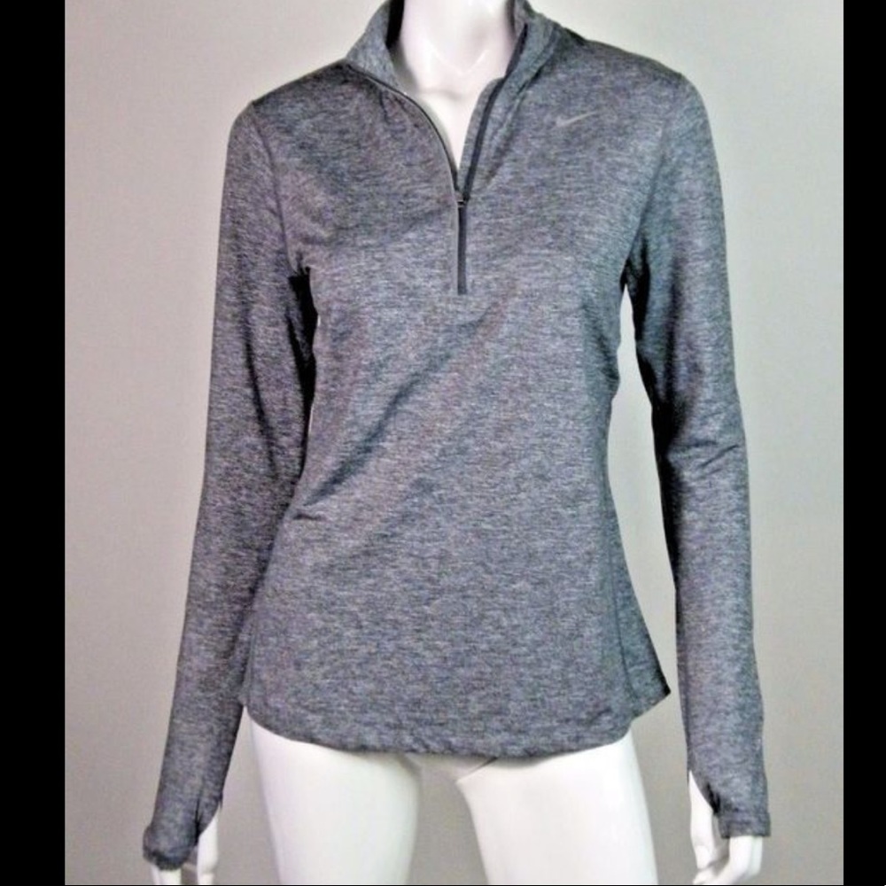 Nike Dri-fit gray long sleeve quarter zip. Size S.